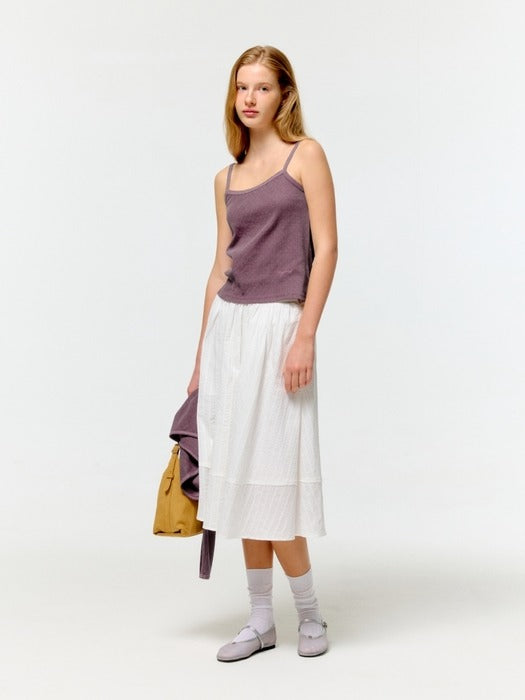 Wconcept_Depound pigment eyelet sleeveless - purple
