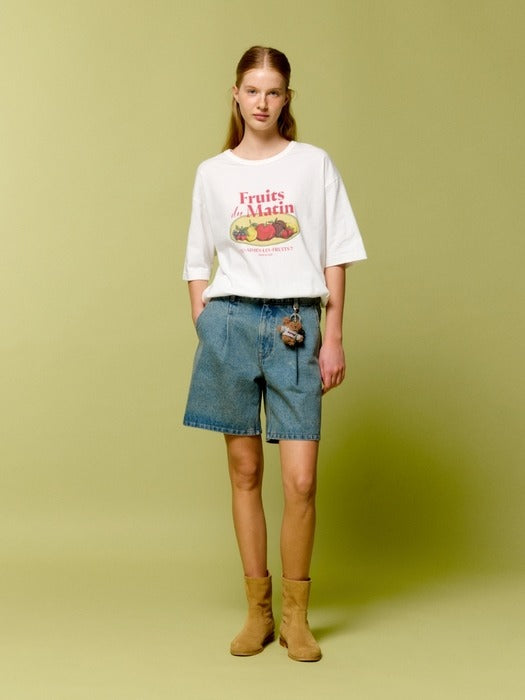 Wconcept_Depound fruits market overfit t-shirt - ivory