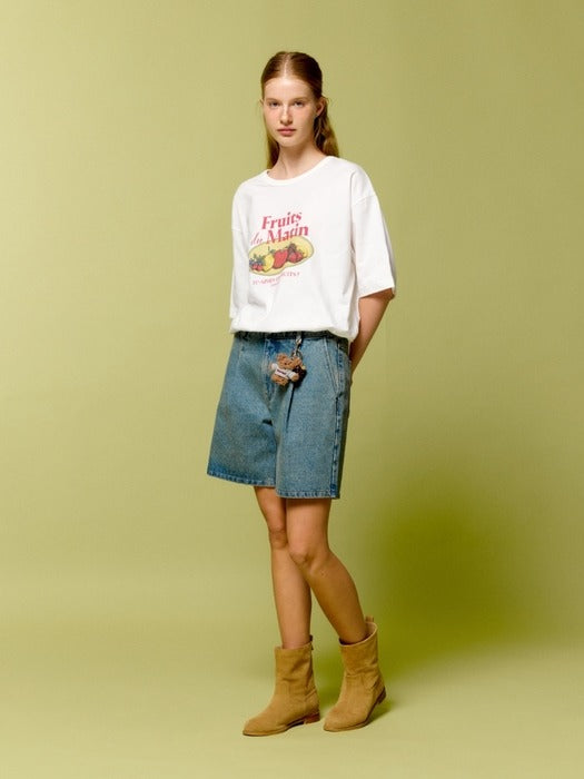 Wconcept_Depound fruits market overfit t-shirt - ivory