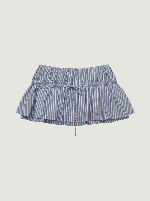 Grove 26Ss Lani Stripe Skirt (Navy)