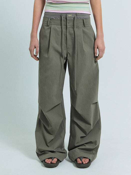 Grove 26Ss Madison Layered Pants (Khaki)