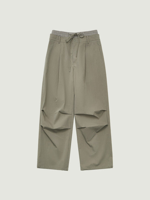 Grove 26Ss Madison Layered Pants (Khaki)