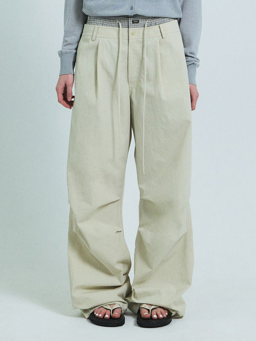 Grove 26Ss Madison Layered Pants (Ivory)