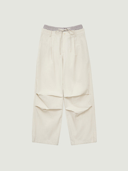 Grove 26Ss Madison Layered Pants (Ivory)