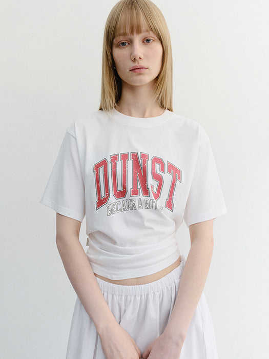 Dunst Unisex Vintage Arch Logo T-Shirt Off White