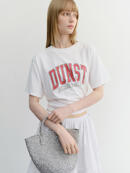 Dunst Unisex Vintage Arch Logo T-Shirt Off White