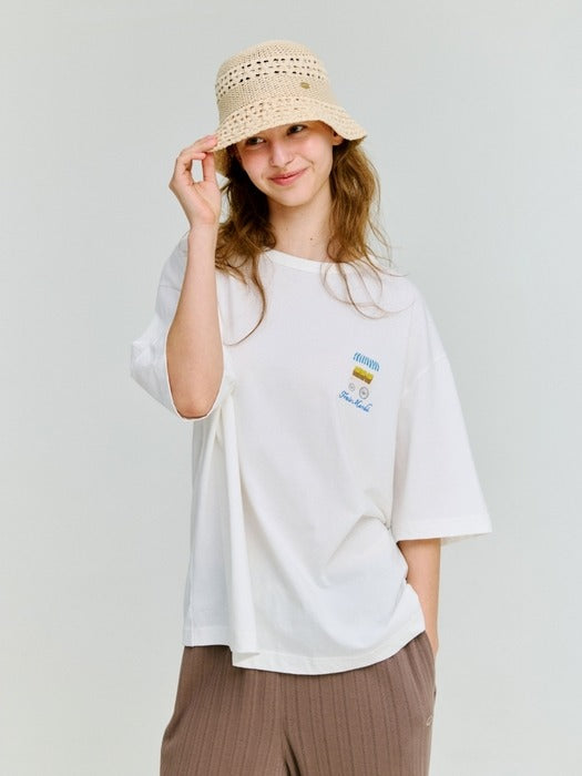 Wconcept_Depound summer crochet bucket hat - ivory