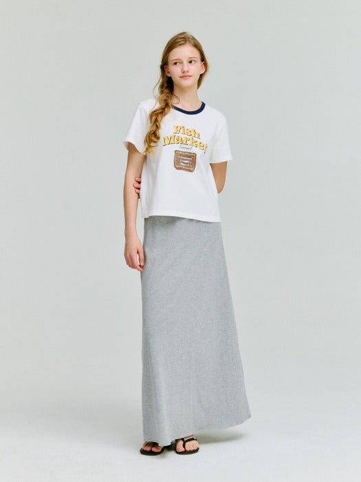 Wconcept_Depound fish market graphic t-shirt - white