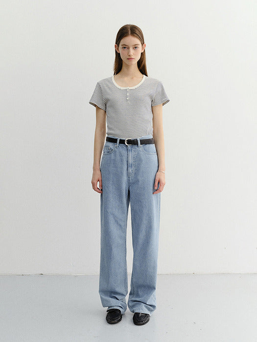 Dunst Summer Straight Jeans Light Blue