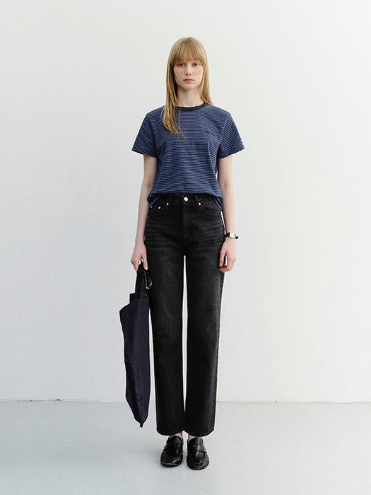 Dunst Essential Cropped Jeans Black