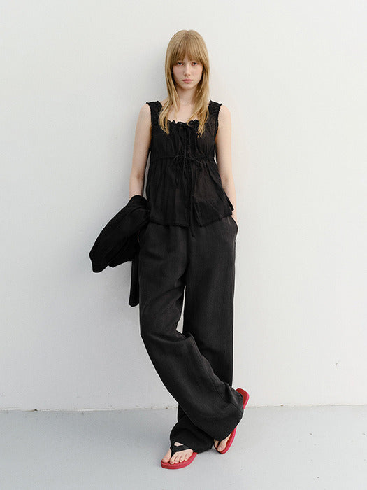 Dunst Summer String Pants Black