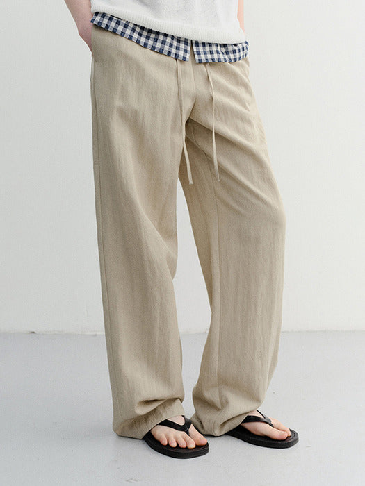 [dunst] Summer String Pants BEIGE_UDPA6B221I2