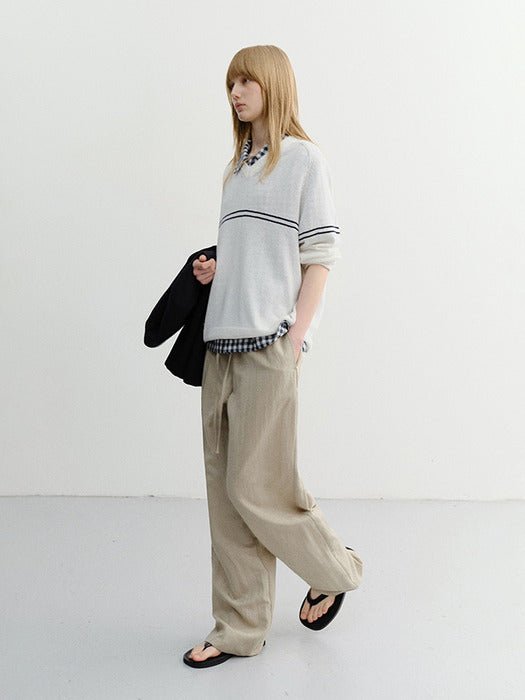 [dunst] Summer String Pants BEIGE_UDPA6B221I2