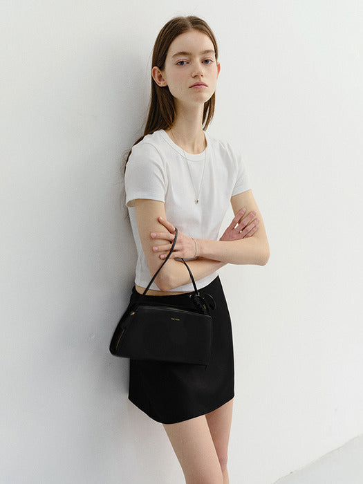 Dunst Cropped Slim Top White