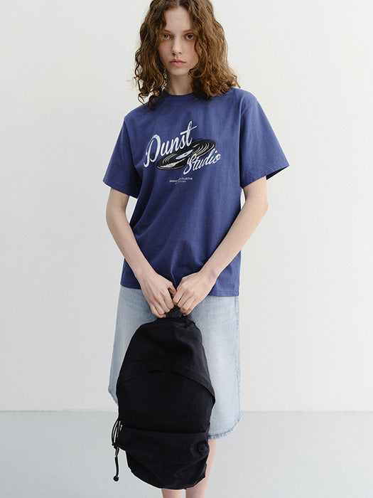 Dunst Unisex Vinyl T-Shirt Blue
