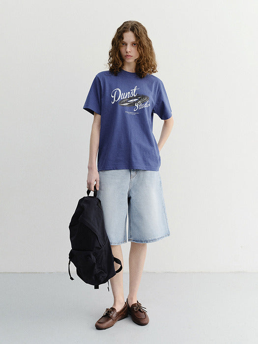 Dunst Unisex Vinyl T-Shirt Blue