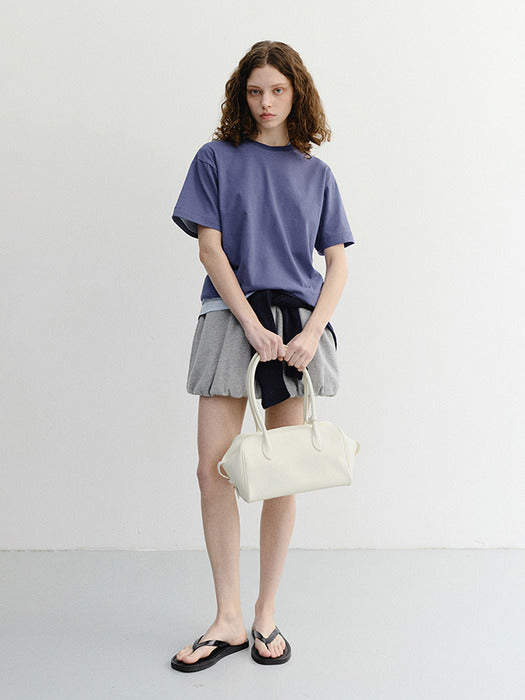 Dunst Unisex Essential Loose T-Shirt Washed Blue Navy