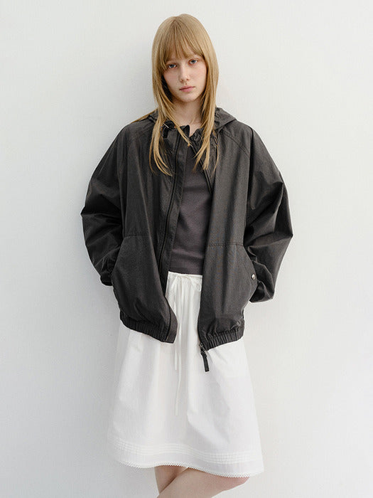 Dunst Unisex Summer Breeze Windbreaker Black