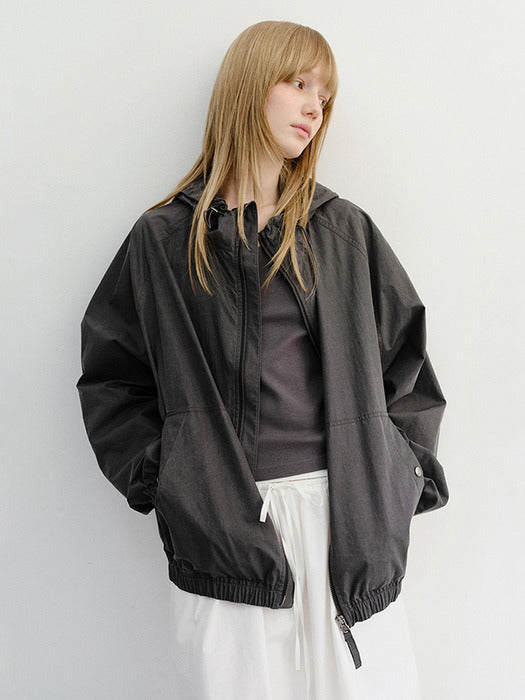[dunst] Unisex Summer Breeze Windbreaker BLACK_UDJU6B123BK