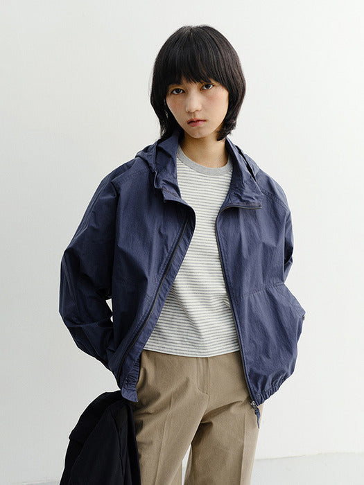Dunst Unisex Summer Breeze Windbreaker Navy Blue