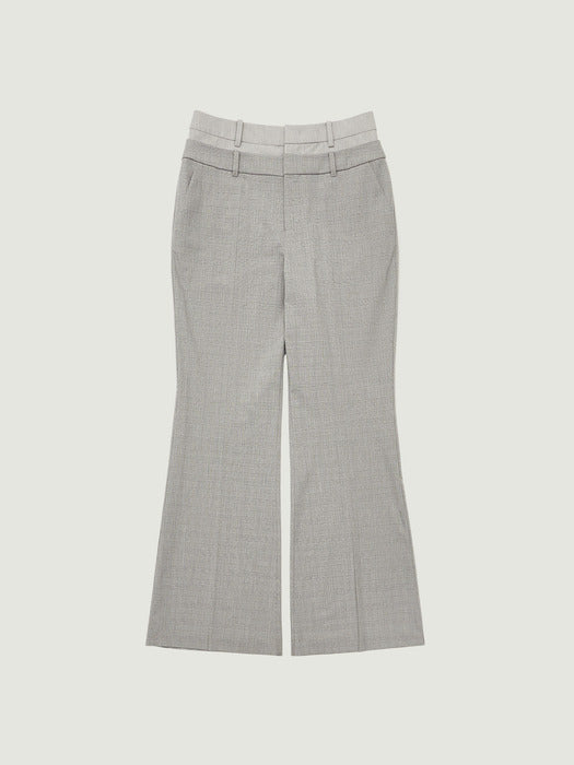 Grove 26Ss Janell Layered Pants (Gray)