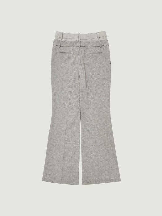 Grove 26Ss Janell Layered Pants (Gray)