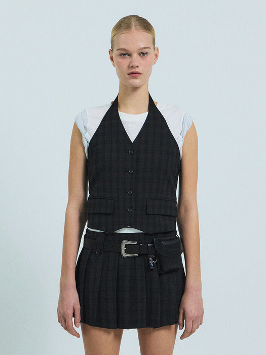 Grove 26Ss Janell Halter Vest (Black)