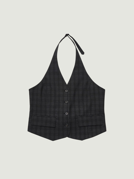 Grove 26Ss Janell Halter Vest (Black)