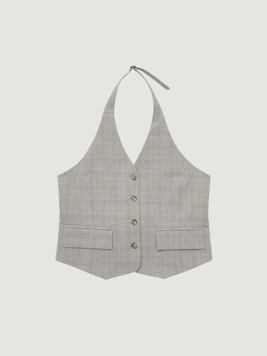 Grove 26Ss Janell Halter Vest (Gray)