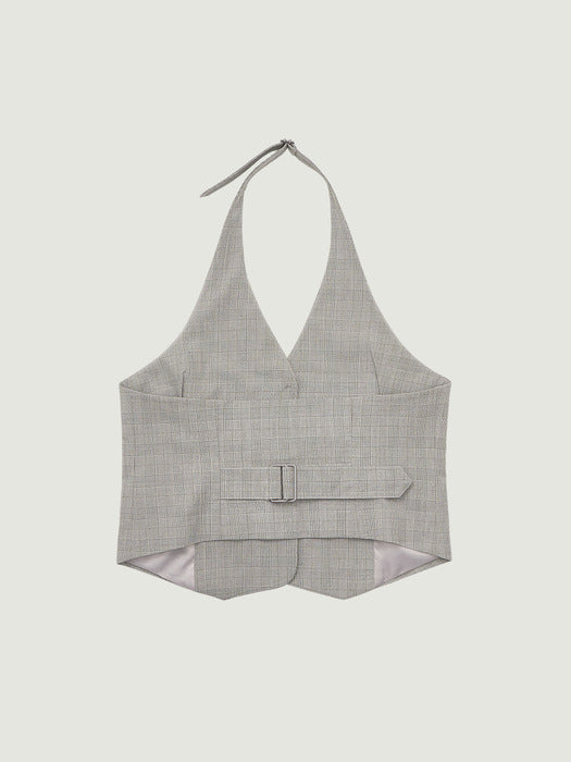 [grove] 26Ss Janell Halter Vest (Gray)