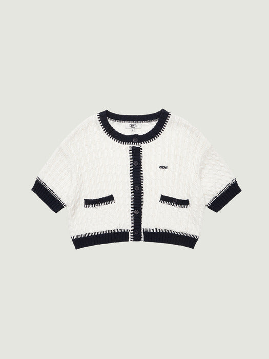 [grove] 26Ss Darcy H/S Knit Cardigan (Ivory)