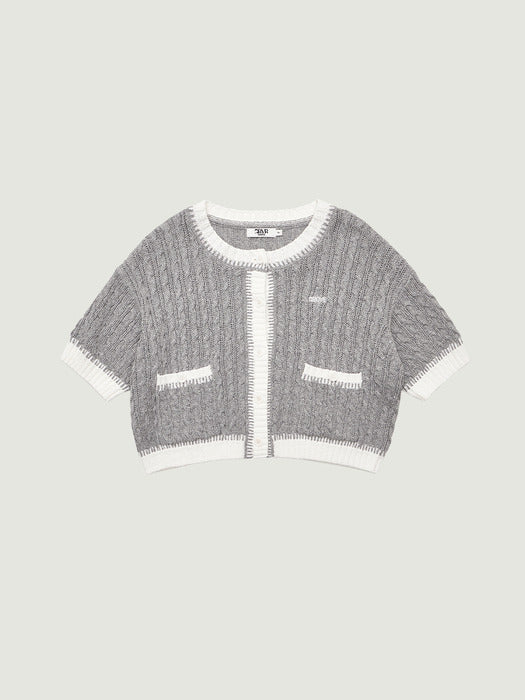 Grove 26Ss Darcy H/S Knit Cardigan (Gray)