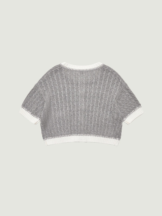Grove 26Ss Darcy H/S Knit Cardigan (Gray)