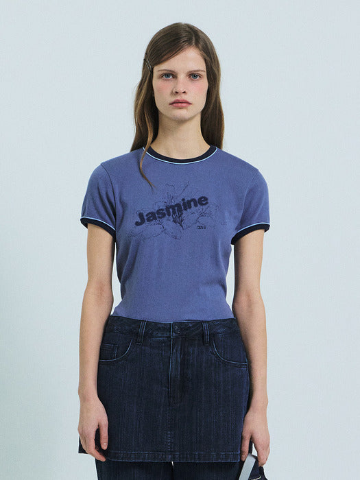 Grove 26Ss Jasmine H/S T-Shirt (Navy)