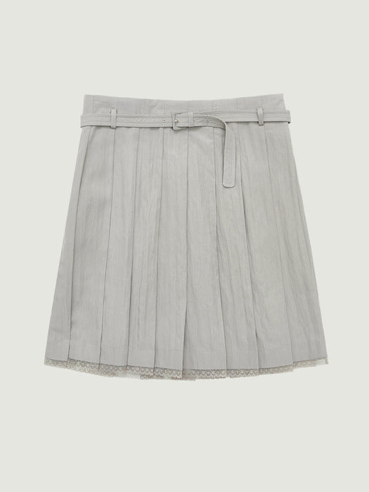 Grove 26Ss Ines Midi Skirt (Gray)