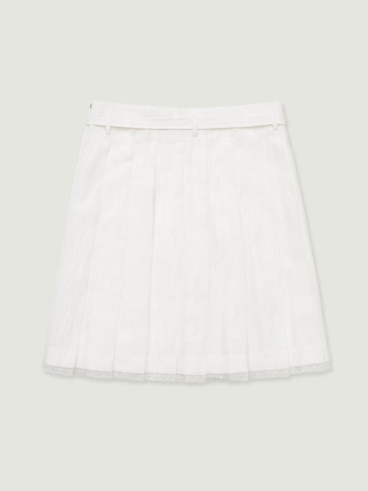 Grove 26Ss Ines Midi Skirt (White)