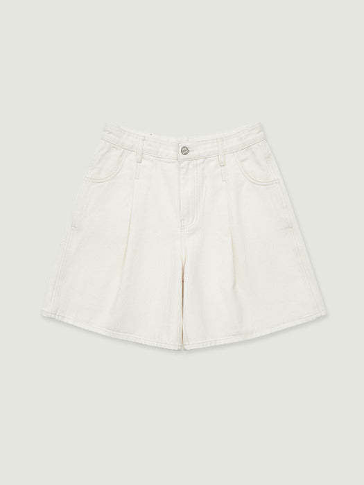 Grove 26Ss Prim Midi Shorts (Ivory)