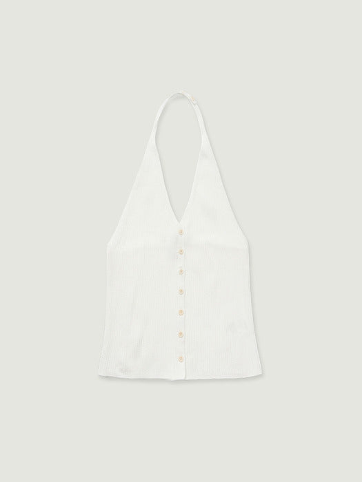 Grove 26Ss 26Ss Alina Halter Top (Ivory)