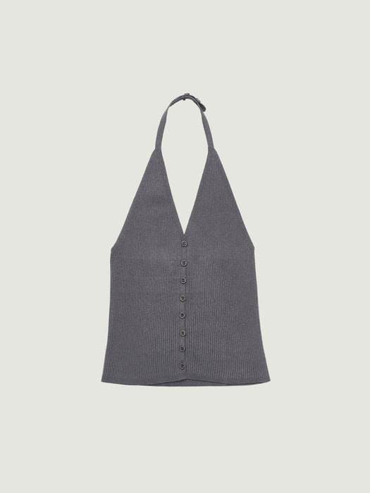 [grove] 26Ss 26Ss Alina Halter Top (Charcoal)