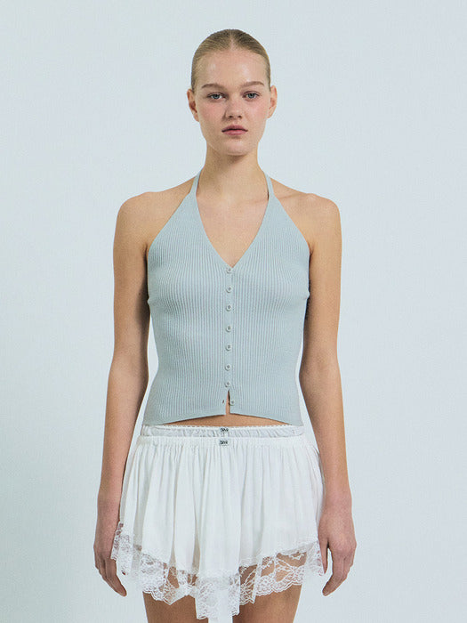 Grove 26Ss 26Ss Alina Halter Top (Light Gray)