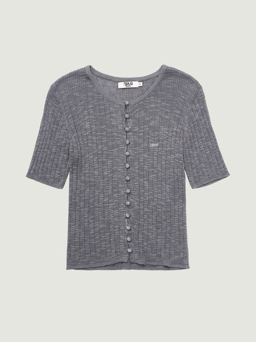 [grove] 26Ss Gaby H/S Knit (Gray)