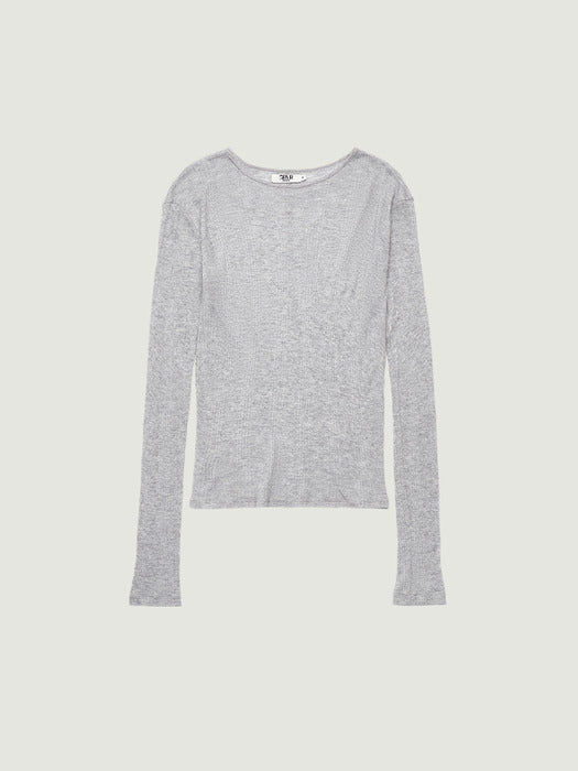 Grove 26Ss Gaby L/S T-Shirt (Gray)