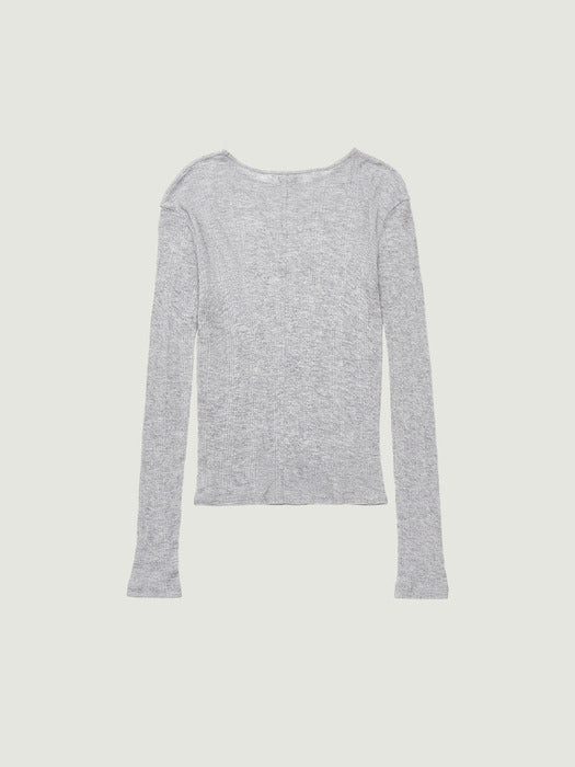 Grove 26Ss Gaby L/S T-Shirt (Gray)