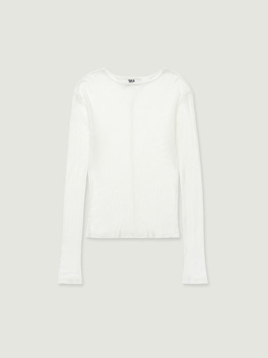 [grove] 26Ss Gaby L/S T-Shirt (White)