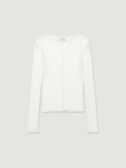 [grove] 26Ss Gaby L/S T-Shirt (White)
