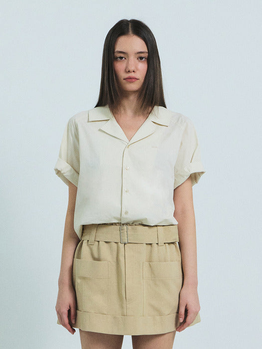 Grove 26Ss Calia H/S Shirt (Ivory)