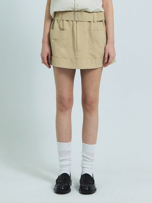 Grove 26Ss Calia Skirt Pants (Beige)