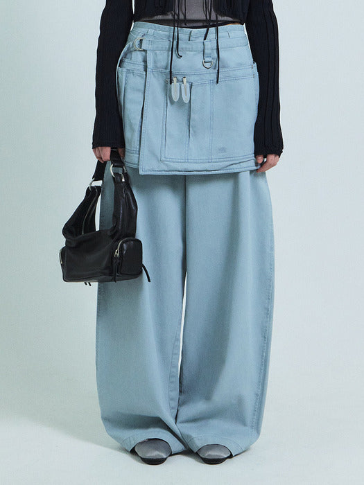 Grove 26Ss Tovi Layered Skirt (Light Blue)