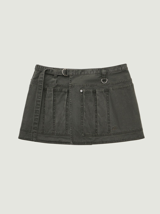 [grove] 26Ss Tovi Layered Skirt (Khaki)