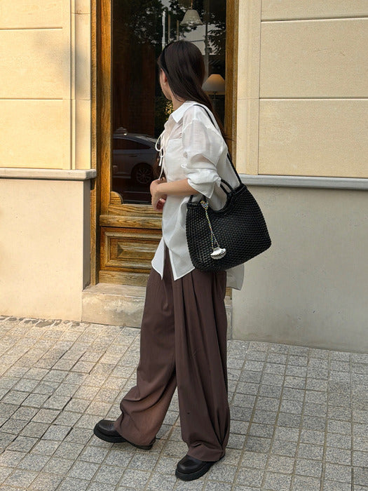 Loeuvre Wide Two-Tuck Pants